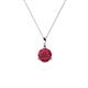 1 - Sheryl 5.00 mm Ruby Solitaire Pendant 