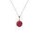 1 - Sheryl 5.00 mm Ruby Solitaire Pendant 