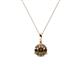 1 - Sheryl 5.00 mm Smoky Quartz Solitaire Pendant 