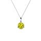 1 - Sheryl 5.00 mm Yellow Diamond Solitaire Pendant 