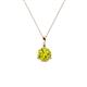 1 - Sheryl 5.00 mm Yellow Diamond Solitaire Pendant 