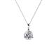 1 - Sheryl 5.00 mm Lab Grown Diamond Solitaire Pendant 