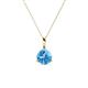 1 - Sheryl 5.80 mm Blue Topaz Solitaire Pendant 