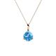 1 - Sheryl 5.80 mm Blue Topaz Solitaire Pendant 