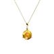 1 - Sheryl 5.80 mm Citrine Solitaire Pendant 