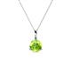 1 - Sheryl 5.80 mm Peridot Solitaire Pendant 