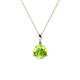 1 - Sheryl 5.80 mm Peridot Solitaire Pendant 