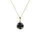 1 - Sheryl 5.80 mm Black Diamond Solitaire Pendant 