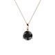 1 - Sheryl 5.80 mm Black Diamond Solitaire Pendant 
