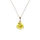 1 - Sheryl 5.80 mm Yellow Sapphire Solitaire Pendant 