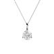 1 - Sheryl 5.80 mm White Sapphire Solitaire Pendant 