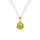 1 - Sheryl 5.80 mm Yellow Diamond Solitaire Pendant 