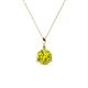 1 - Sheryl 5.80 mm Yellow Diamond Solitaire Pendant 