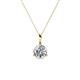 1 - Sheryl 5.80 mm Lab Grown Diamond Solitaire Pendant 