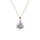 1 - Sheryl 5.80 mm Lab Grown Diamond Solitaire Pendant 