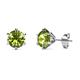 1 - Kenna Peridot (6.5mm) Martini Solitaire Stud Earrings 