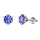 1 - Kenna Tanzanite (6.5mm) Martini Solitaire Stud Earrings 