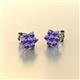 3 - Amora Iolite Flower Earrings 