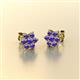 3 - Amora Iolite Flower Earrings 
