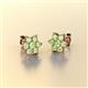 3 - Amora Peridot Flower Earrings 