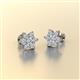 3 - Amora Lab Grown Diamond Flower Earrings 