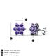 4 - Amora Iolite Flower Earrings 