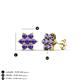 4 - Amora Iolite Flower Earrings 