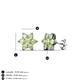 4 - Amora Peridot Flower Earrings 
