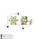 4 - Amora Peridot Flower Earrings 