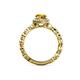 5 - Riona Signature Citrine and Diamond Halo Engagement Ring 