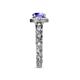 6 - Riona Signature Tanzanite and Diamond Halo Engagement Ring 