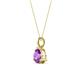 3 - Sheryl 6.50 mm Amethyst Solitaire Pendant 