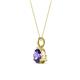 3 - Sheryl 6.50 mm Iolite Solitaire Pendant 