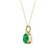 3 - Sheryl 6.00 mm Emerald Solitaire Pendant 