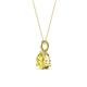 3 - Sheryl 6.00 mm Yellow Sapphire Solitaire Pendant 