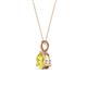 3 - Sheryl 6.00 mm Yellow Sapphire Solitaire Pendant 