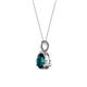 3 - Sheryl 6.50 mm London Blue Topaz Solitaire Pendant 