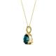3 - Sheryl 6.50 mm London Blue Topaz Solitaire Pendant 