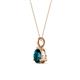3 - Sheryl 6.50 mm London Blue Topaz Solitaire Pendant 
