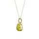 3 - Sheryl 6.50 mm Yellow Diamond Solitaire Pendant 