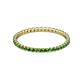2 - Joyce 1.50 mm Green Garnet Eternity Band 