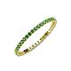 3 - Joyce 1.50 mm Green Garnet Eternity Band 