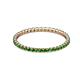 2 - Joyce 1.50 mm Green Garnet Eternity Band 
