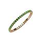 3 - Joyce 1.50 mm Green Garnet Eternity Band 