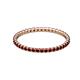 2 - Joyce 1.50 mm Red Garnet Eternity Band 