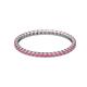 2 - Joyce 1.50 mm Rhodolite Garnet Eternity Band 