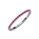 3 - Joyce 1.50 mm Rhodolite Garnet Eternity Band 
