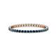 1 - Joyce 1.50 mm Blue Diamond Eternity Band 