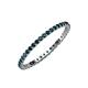 3 - Joyce 1.50 mm London Blue Topaz Eternity Band 