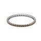 2 - Joyce 1.50 mm Smoky Quartz Eternity Band 